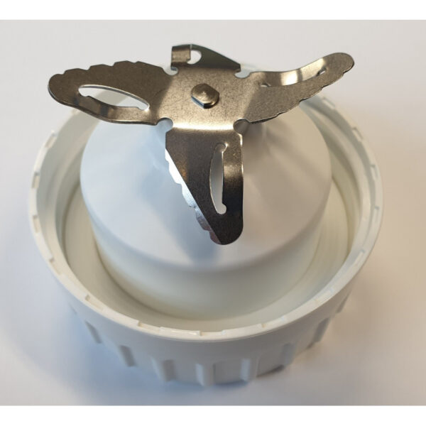Kokteilinės (blenderio) PHILIPS peilio komplektas su tarpine, orig. CP2247/01 BLADE HOLDER ASSY(WHITE) NEW FOR GLASS JAR