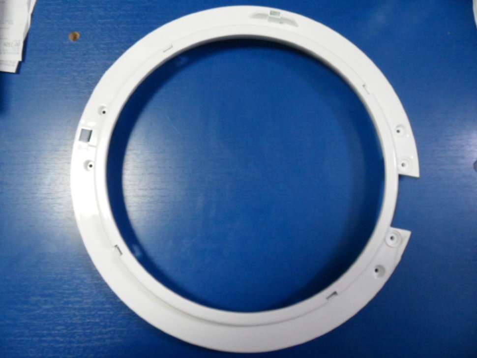Skalbimo mašinos SAMSUNG vidinis durų rėmelis. HOLDER-GLASS;ABS(HG-0760),WHT,DWM5 Skalbimo mašinų įkrovos durelės rėmeliai ir stiklai