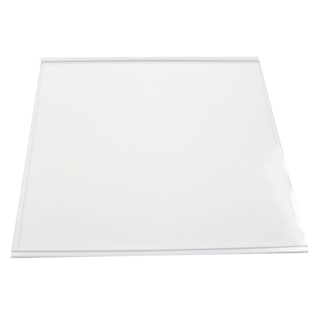 Šaldytuvo WHIRLPOOL/INDESIT lentynėlė,485X435CM. GLASS SHELF CRISPER + TRIMS WHIT Buitinių šaldytuvų laikikliai, stalčiai, lentynos ir kitos plastmasinės detalės