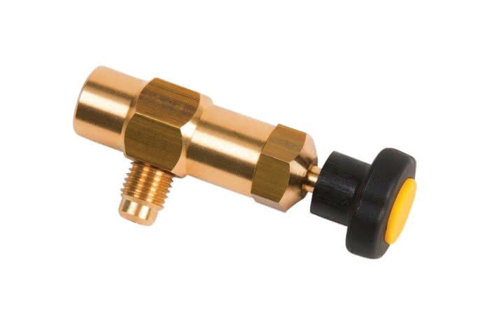Dujų baliono ventilis R600,  Refco 10612-2, 1/4″SAE, 9881202 Šaldytuvų kraneliai