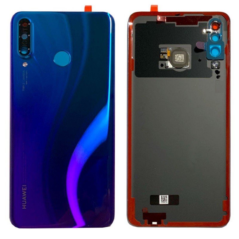 HUAWEI P30 LITE BATTERY+ COVER, PEACOCK BLUE.BATTERY COVER FOR HUAWEI P30 LITE, PEACOCK BLUE Telefonų, video kamerų akumuliatoriai dėkliukai apsaugiai stiklai ir kt dalys