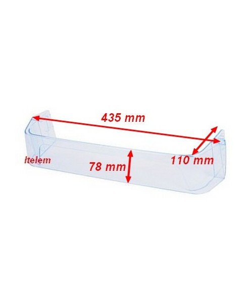 Šaldytuvo ELECTROLUX / AEG apatinė durų lentynėlė Buitinių šaldytuvų laikikliai, stalčiai, lentynos ir kitos plastmasinės detalės