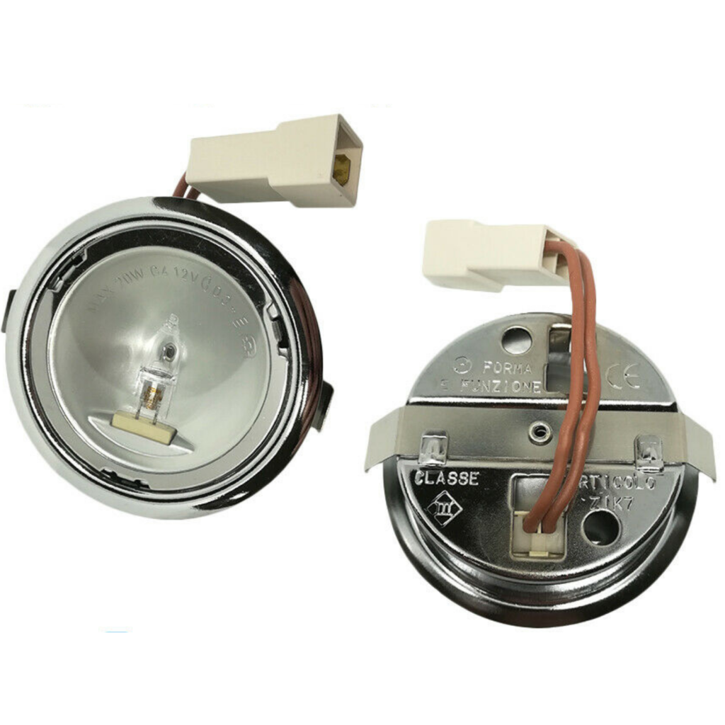 Gartraukio halogeninė lemputė ELICA, GORENJE, SMEG, AEG, WHIRLPOOL, 10W, gaubto išorė d=68, vidus d=55mm,1vnt,sidabrinė Gartraukių filtrai varikliai ir kt dalys