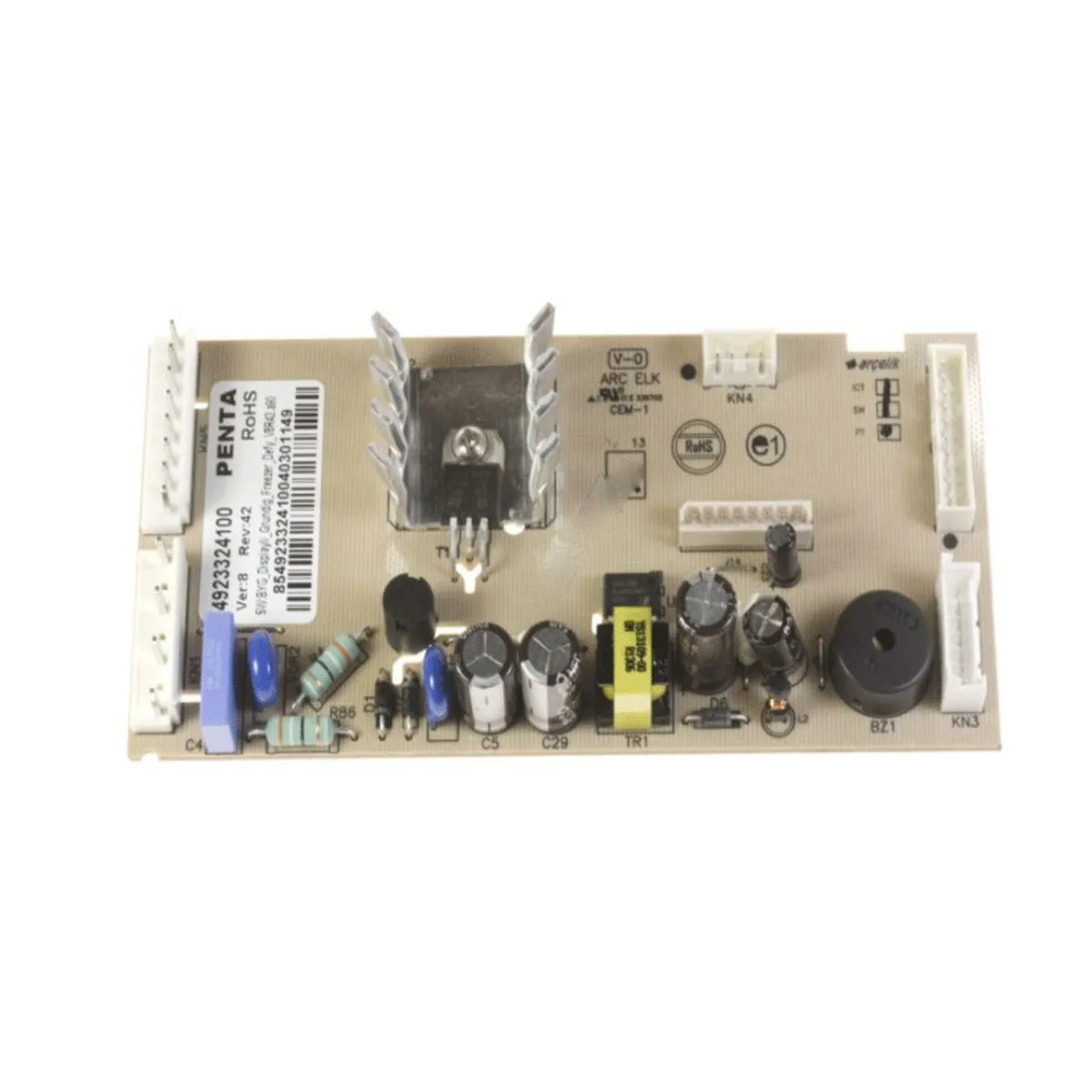 Šaldytuvo BEKO/GRUNDIG/ARCELIK modulis. MAIN BOARD S1 F602XXNE_DEFY_BYG Šaldytuvų valdymo plokštės