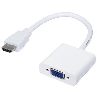 CONVERTER: HDMI ADAPTER MALE > VGA FEMALE, 3.5MM STEREO Kompiuterių, planšečių, žaidimo konsolių, echolotų (iPad, Tab) dalys Wi-Fi adapteriai