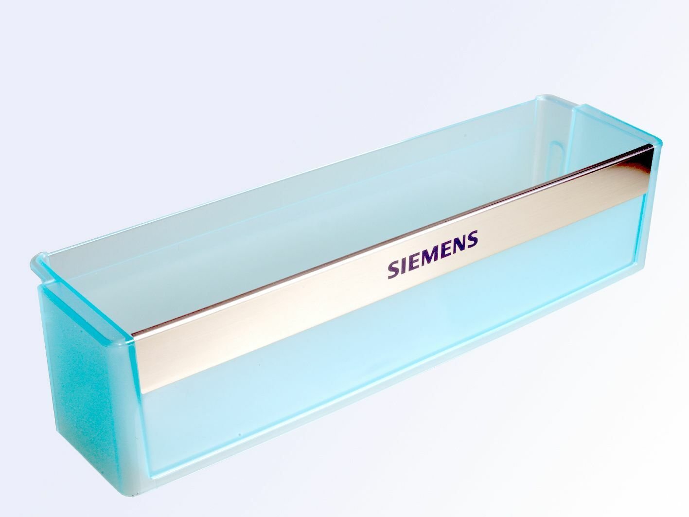 Šaldytuvo BOSCH/SIEMENS apatinė durų lentynėlė ,428 X 115 X 99 mm,orig. Buitinių šaldytuvų laikikliai, stalčiai, lentynos ir kitos plastmasinės detalės