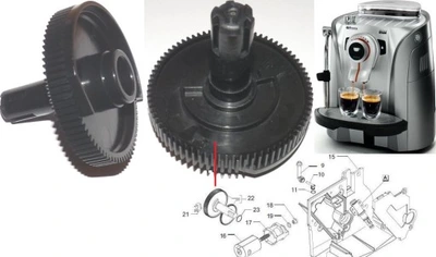 Kavos aparato PHILIPS, SAECO dantratis.11007137 BLACK GEAR Z=77 V2 FOR RATIOMOTOR P124 Kavos aparatų vožtuvai, presai, jungtys, girnos, slėgio davikliai, movos ir kitos dalys