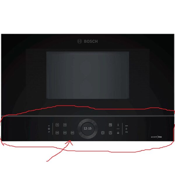 Mikrobanginės BOSCH/SIEMENS priekinė valdymo panelė