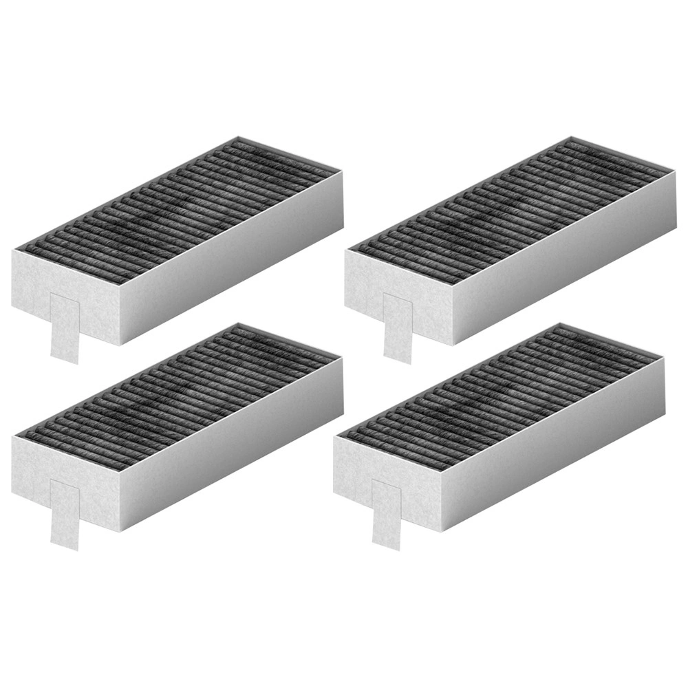 Lamelinis,sluoksniuotas anglies filtras indukcinėms viryklėms BOSCH/SIEMENS,NEFF ir kt. ACTIVE CARBON FILTER,komplekte 4vnt Gartraukių filtrai varikliai ir kt dalys