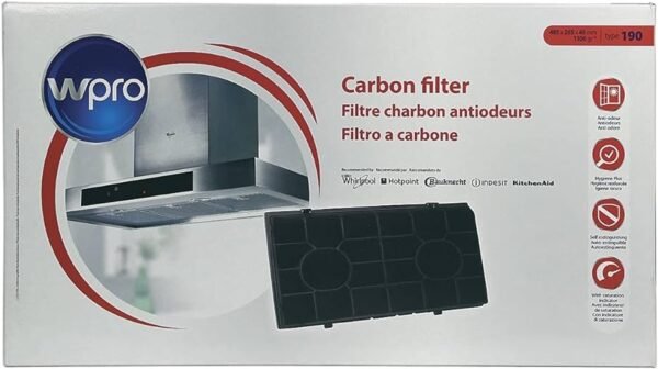 Gartraukio filtras ELICA, MERLONI, BEKO, ARISTON, FAGOR, BRAND, GORENJE, WHIRLPOOL, BAUKNECHT, 483x257x45mm - Image 3