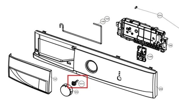Skalbimo mašinos BEKO/GRUNDIG/ARCELIK programų rankenėlės ašis - Image 2