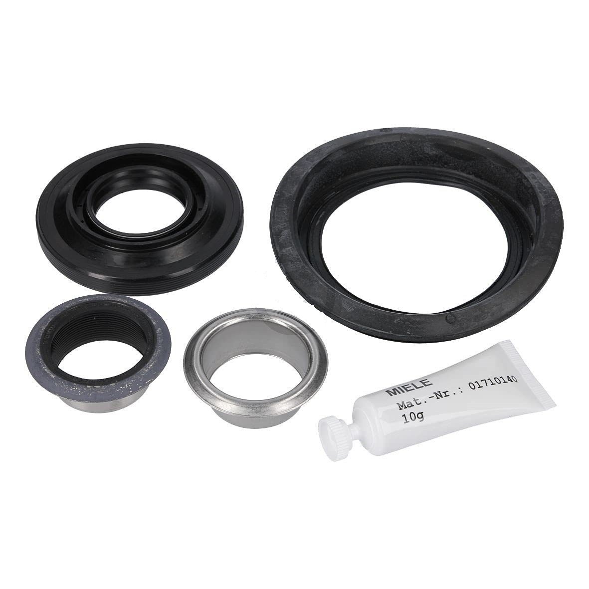 Washing machine MIELE W1 (2013-2023 year) gland repair kit 39x85x95/157, cross-gasket, cross bushing, grease, orig. Skalbimo mašinų riebokšliai
