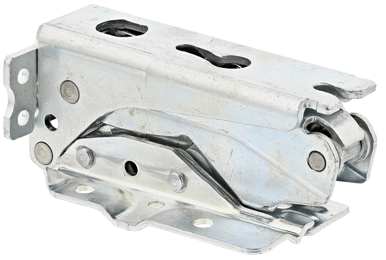 The upper or lower hinge of the door of the electrolux / AEG built-in refrigerator,depends on the side of the door opening Šaldytuvų durų vyriai fasado montavimo komplektai