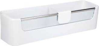 Šaldytuvo apatinė durų lentynėlė ,orig.Ilgis 430 mm Plotis 115 mm Aukštis 100 mm Šaldytuvo apatinė durų lentynėlė ,orig.Ilgis 430 mm Plotis 115 mm Aukštis 100 mm Buitinių šaldytuvų laikikliai, stalčiai, lentynos ir kitos plastmasinės detalės