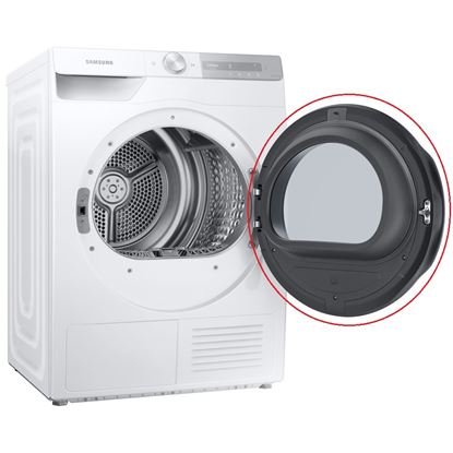 Dryers SAMSUNG doors in the kit. ASSY DOOR-MODULE; DV8000T,DV90T8240SH/S1 Džiovyklių spynos, varikliai, rankenelės,durų vyriai,filtrai įvairios kitos dalys