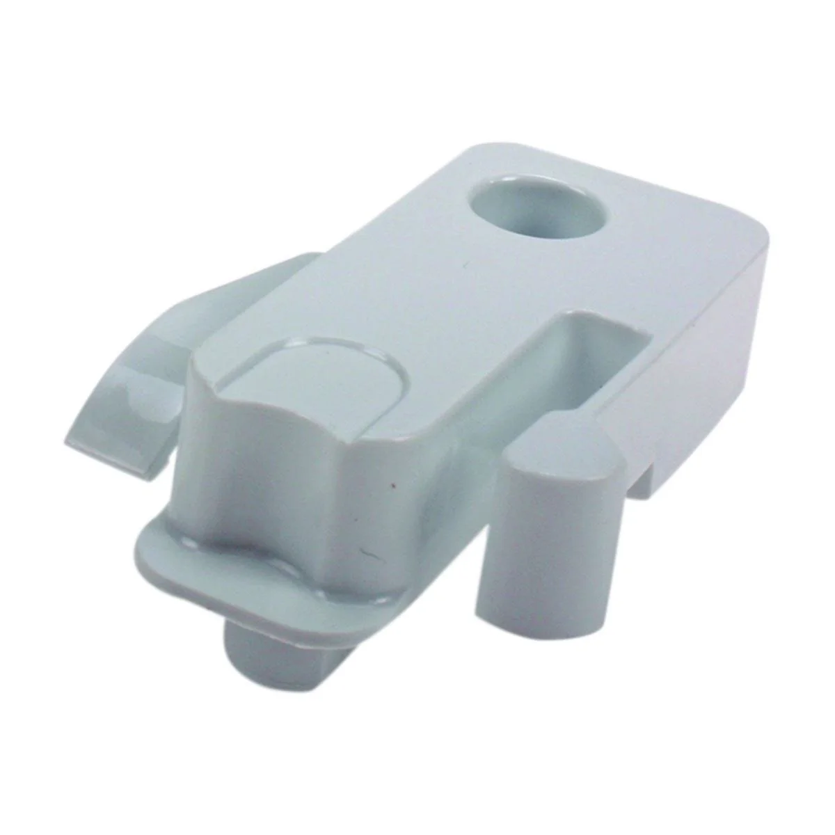 Left-hand door holder for the WHIRLPOOL/INDESIT freezer. C00506171 FREEZER FLAP STOPPER LINKS GW Buitinių šaldytuvų laikikliai, stalčiai, lentynos ir kitos plastmasinės detalės