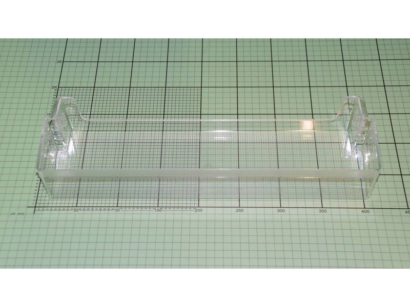 Top,middle door shelf of the AMICA refrigerator Buitinių šaldytuvų laikikliai, stalčiai, lentynos ir kitos plastmasinės detalės