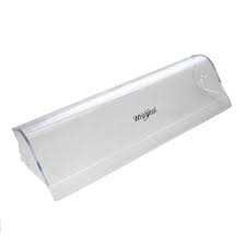 Šaldytuvo WHIRLPOOL/INDESIT viršutinės durų lentynėlės dangtelis Šaldytuvo WHIRLPOOL/INDESIT viršutinės durų lentynėlės dangtelis Buitinių šaldytuvų laikikliai, stalčiai, lentynos ir kitos plastmasinės detalės