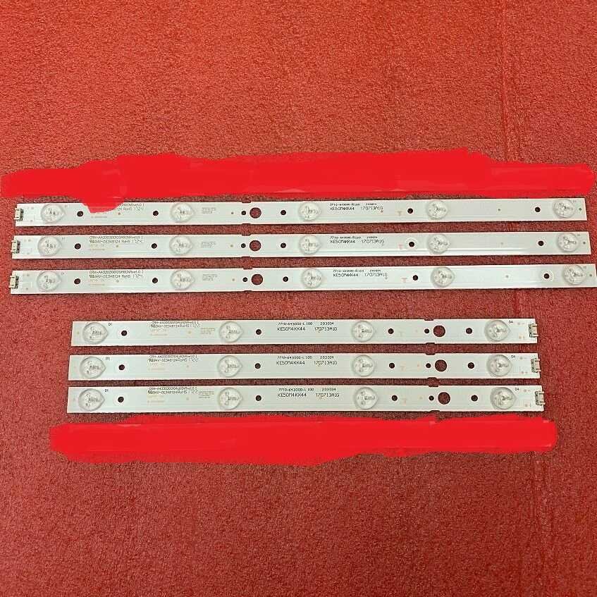 TV LG backlight LED strip 6pcs. LED BACKLIGHT KIT FOR 43″ PANEL (3A+3B) Elektrinių viryklių, mikrobangų krosnelių ir šaldytuvų lemputės gaubteliai LED-Foninio apšvietimo juostos ir kt
