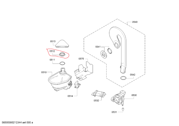 Indaplovės BOSCH/SIEMENS džiovintuvo veržlė - Image 3