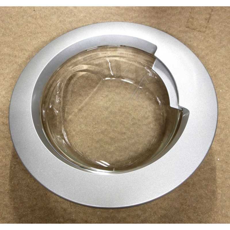 Skalbimo mašinos WHIRLPOOL/INDESIT durelės komplekte.DOOR FRAME+GLASS 485 GR647 APE Skalbimo mašinų įkrovos durelės rėmeliai ir stiklai