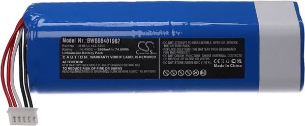 Dulkių siurblio 201-1913-4200 ECOVACS akumuliatorius,alternatyva.14,4V-5200MAH LI-ION HOOVER ROBOT BATTERY ALTERNATIVE FOR ECOVACS