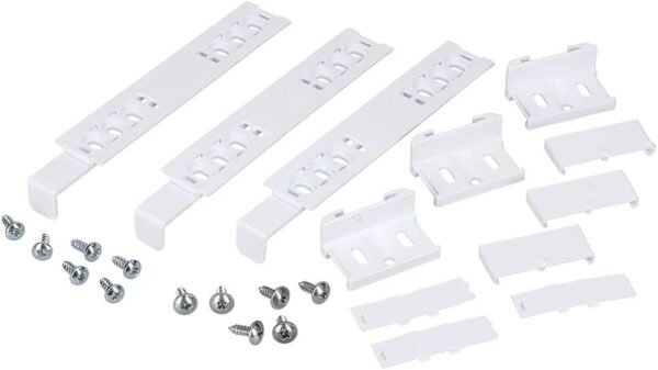 Šaldytuvo BEKO/GRUNDIG/ARCELIK fasado montavimo komplektas. MINIKIT DOOR SLIDERS L54315 BI B18