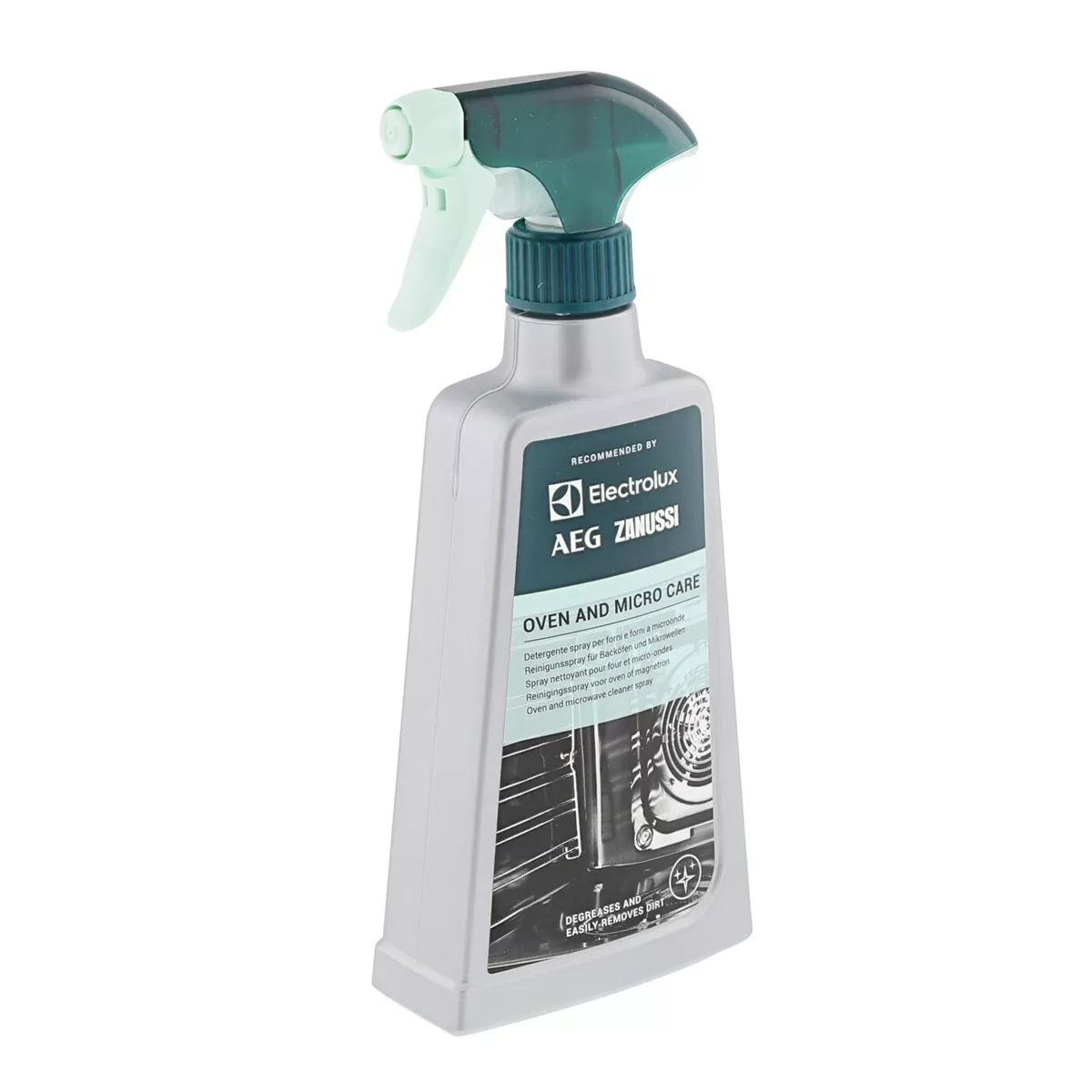 Orkaitės ir mikrobangų krosnelės valiklis (purškiamas), AEG, ELECTROLUX, ZANUSSI, 500ml, atnaujinta versija, orig. Buitinės technikos cheminės priežiūros medžiagos Tepalas ir kt