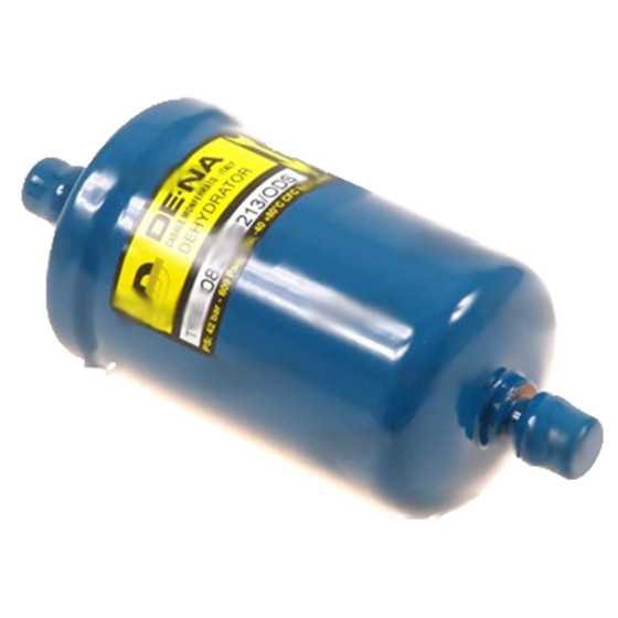 Filtras DE.NA 082/MG213, L=130mm, 1/4″ODS, privirinamas Pramoninių šaldytuvų filtrai, jų veržlės