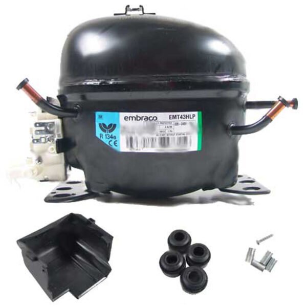 Kompresorius ASPERA EMT43HLP/EMY3111Z, LBP-R134a, R507, 220-240V/1/50Hz , 133w, šaldiklinis