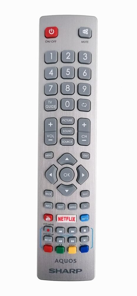 Televizoriaus SHARP pultelis. DH-1993 R/C IR SILVER S DVD NF W/OFVP DH-1993 EU Televizorių , vartų oro valdymo pulteliai ir kt dalys