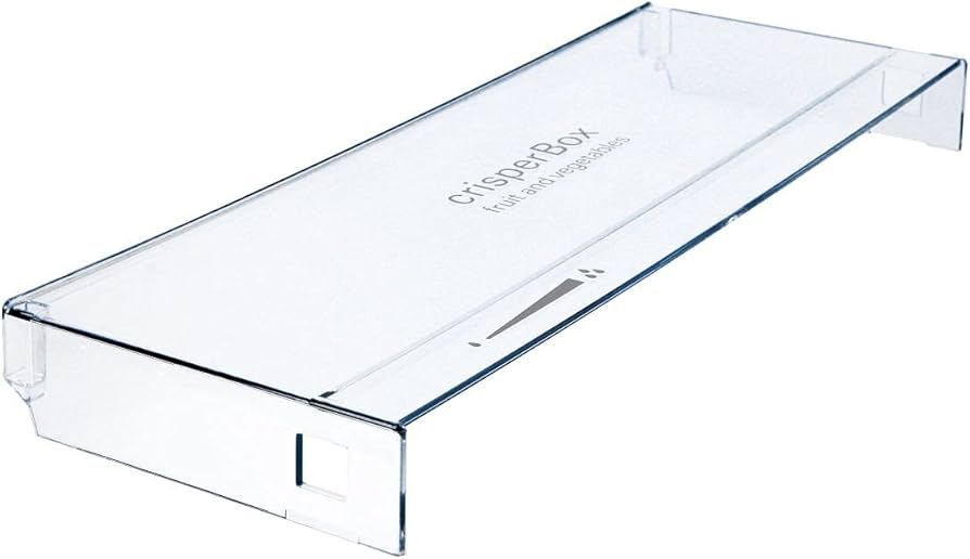 Šaldytuvo BOSCH/SIEMENS daržovių stalčiaus priekinė panelė Buitinių šaldytuvų laikikliai, stalčiai, lentynos ir kitos plastmasinės detalės
