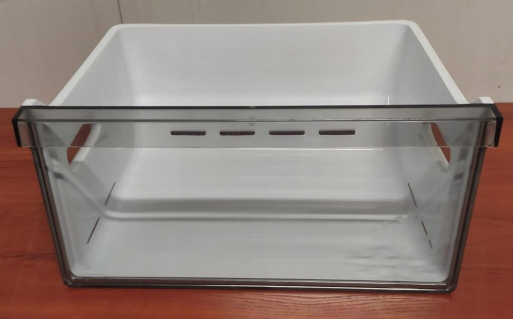 Šaldytuvo SAMSUNG vidurinis šaldiklio stalčius,42.2cm x 32.2cm x 21.2cm,orig. Buitinių šaldytuvų laikikliai, stalčiai, lentynos ir kitos plastmasinės detalės