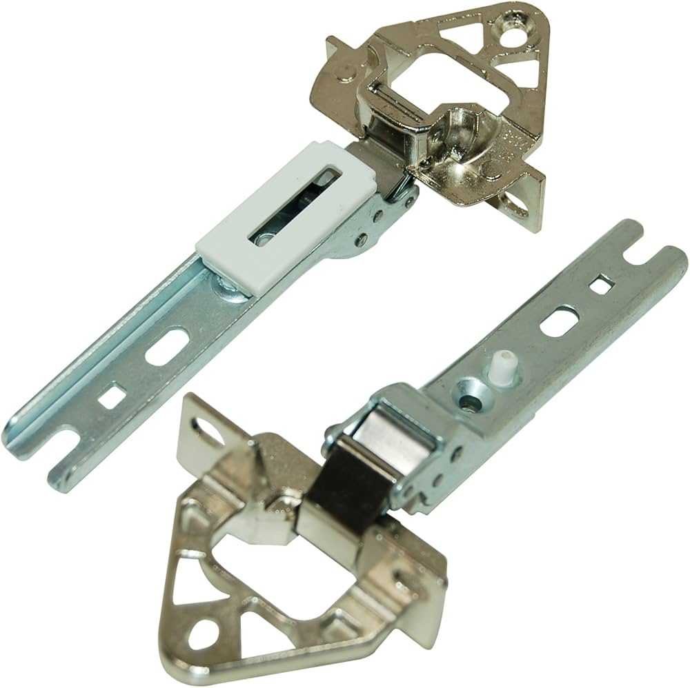 Šaldytuvo BOSCH,MIELE,BRANDT vyrių komplektas,orig. HINGE 2 PCS. Šaldytuvų durų vyriai fasado montavimo komplektai