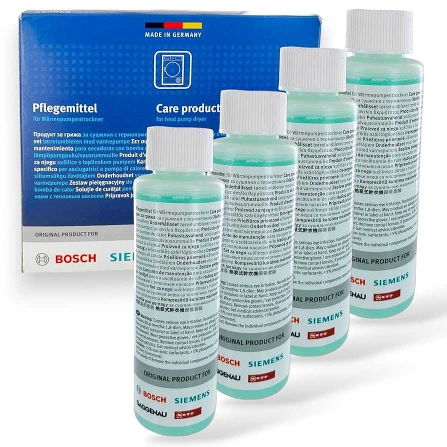 CARE SET FOR HEAT PUMP DRYER 4X125ML Kavos aparatų priežiūros priemonės,tepalai ir kitos dalys
