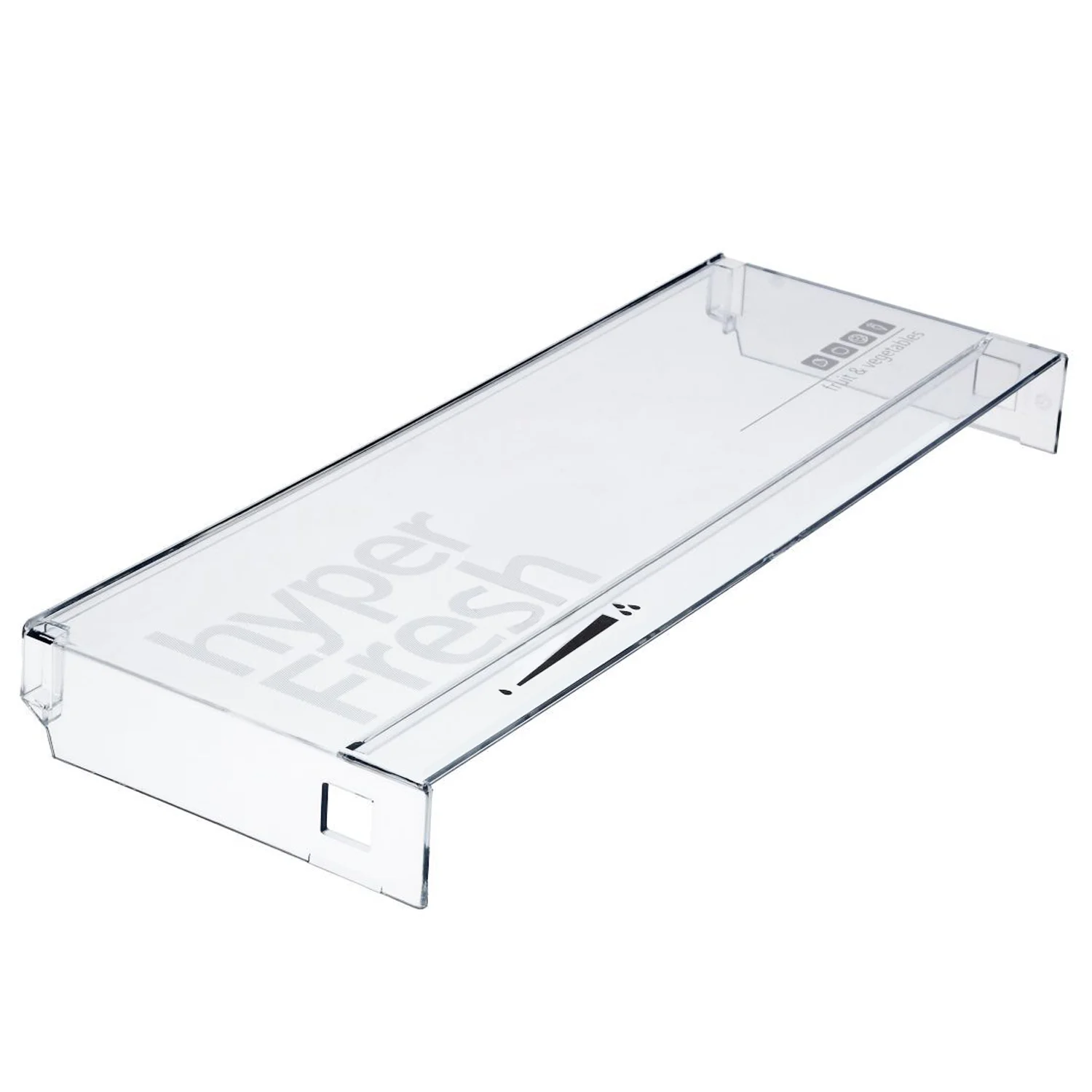 Šaldytuvo BOSCH/SIEMENS daržovių stalčiaus priekinė panelė,450 mm x 165 mm x 45 mm,orig. Buitinių šaldytuvų laikikliai, stalčiai, lentynos ir kitos plastmasinės detalės