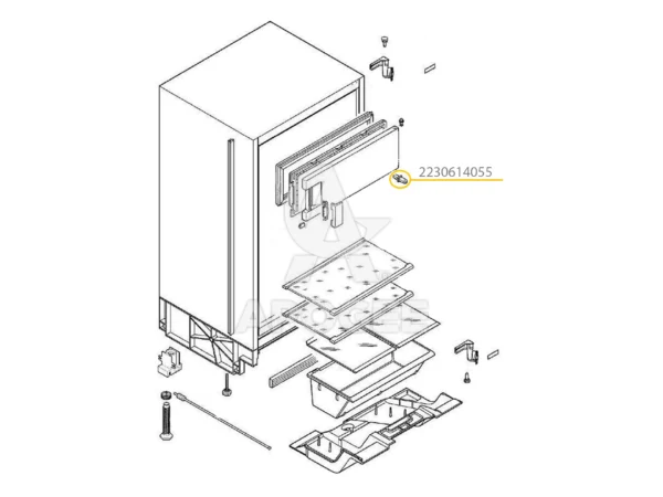 Šaldytuvo ELECTROLUX / AEG durelių laikiklis - Image 3