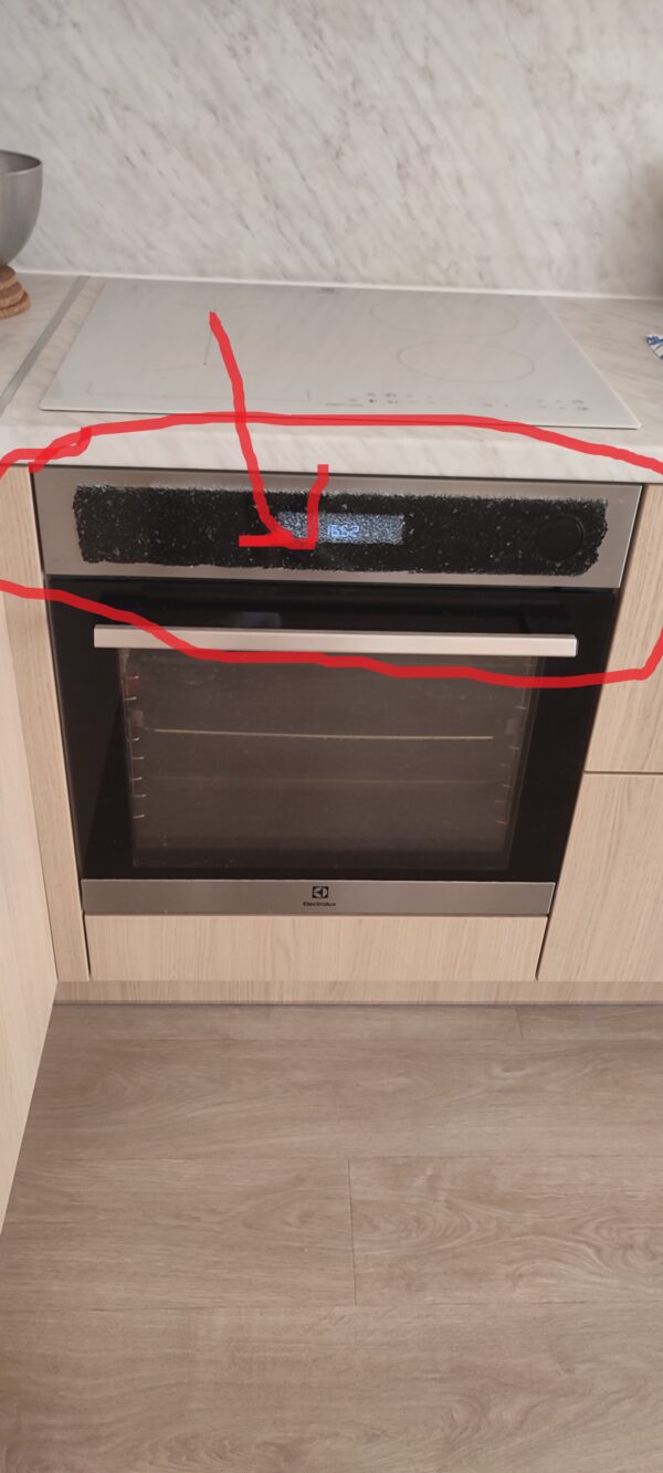 Orkaitės ELECTROLUX / AEG priekinė panelė,orig. CONTROL PANEL,BLACK,60CM, VCU