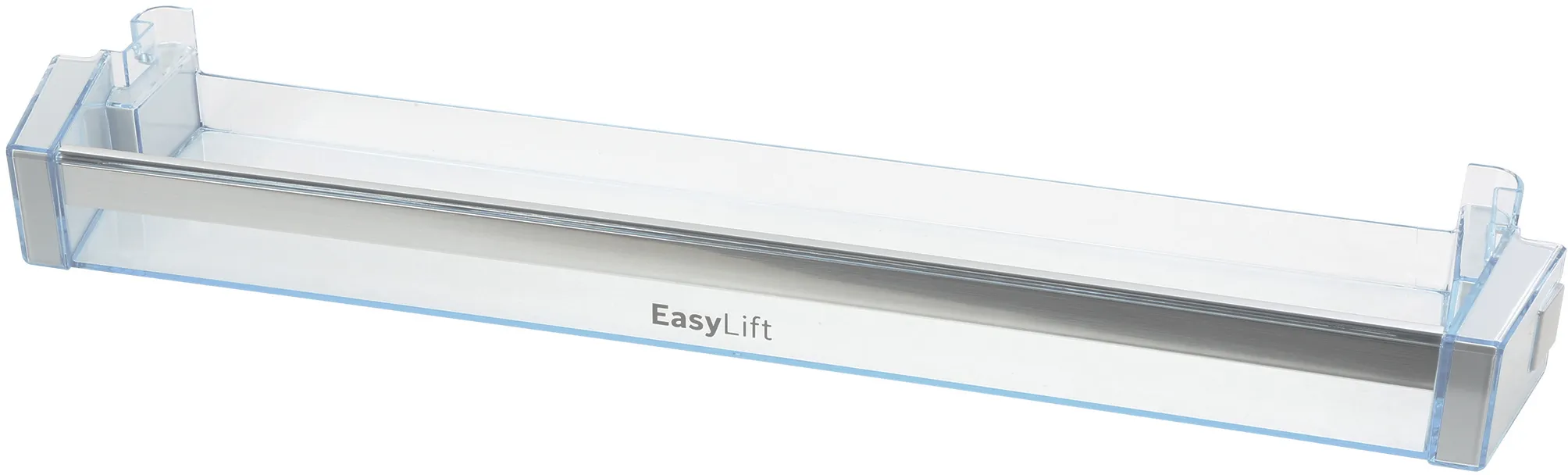 Šaldytuvo BOSCH, SIEMENS vidurinė durų lentynėlė (EasyLift),57,1 cm x 12 cm x 5,5 cm,orig. Buitinių šaldytuvų laikikliai, stalčiai, lentynos ir kitos plastmasinės detalės