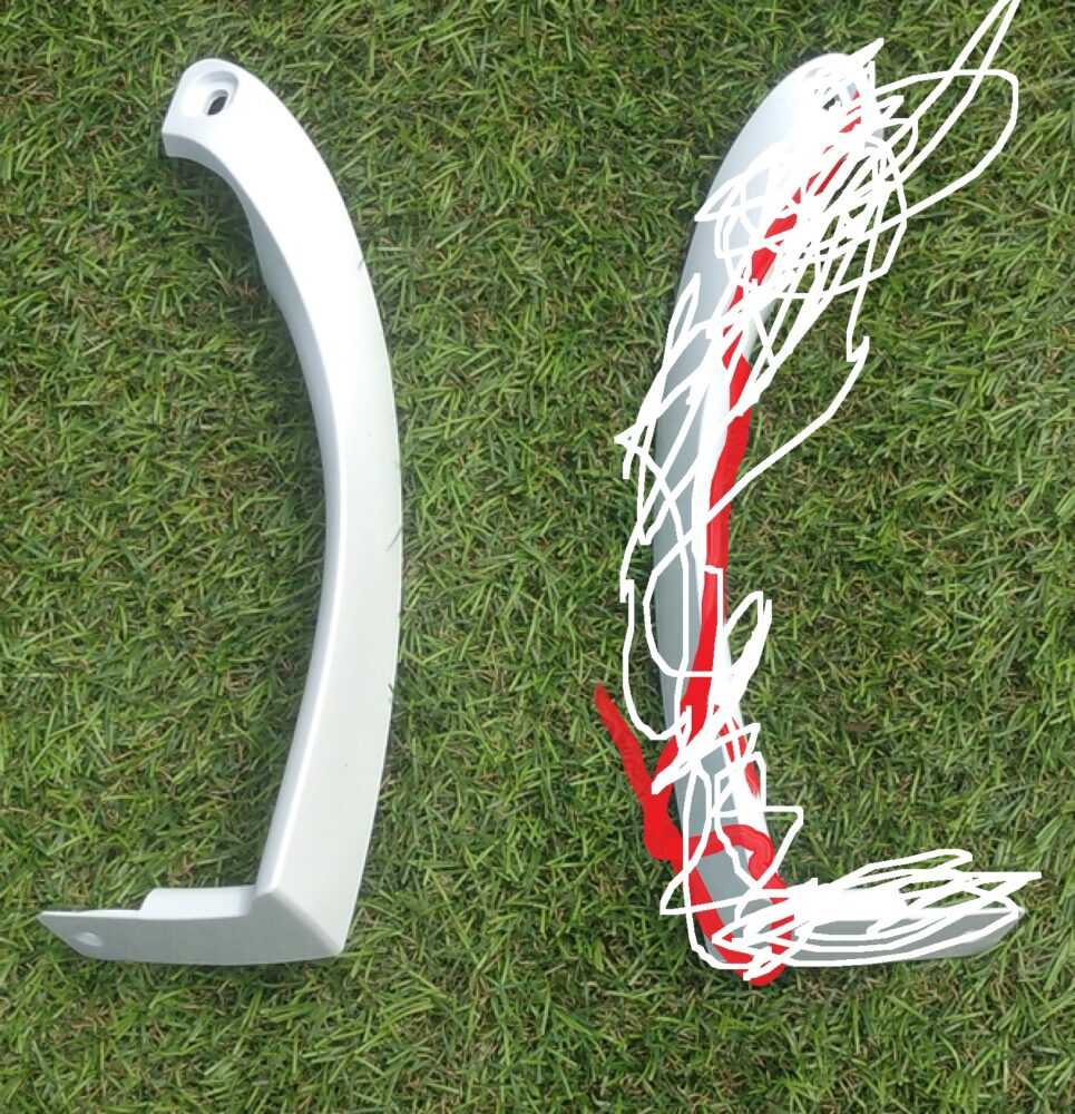 Durų rankena D253117, D253.117, SNAIGĖ, NORCOLD, RF300, RF315, RF360, RF390 modeliams (apatinė dešinės pusės / viršutinė kairės), balta Durų rankena D253117, D253.117, SNAIGĖ, NORCOLD, RF300, RF315, RF360, RF390 modeliams (apatinė dešinės pusės / viršutinė kairės), balta Šaldytuvų durų rankenėlės kameros durelės