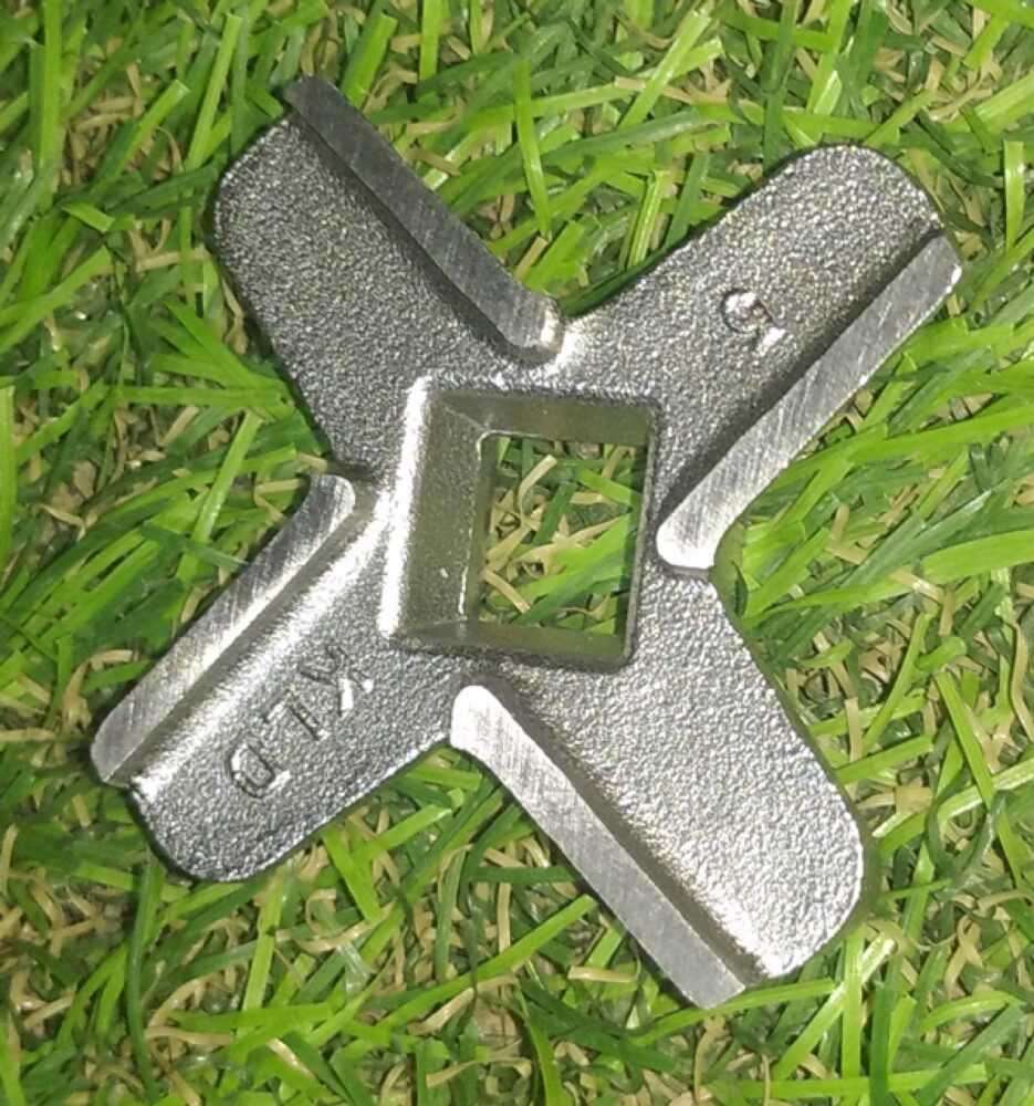 Peilis mėsmalei KENWOOD, DELONGHI, skylė 9x9mm, D-46mm, orig.Cutter-Stainless Steel AT261/AT281 Mėsmalių dalys