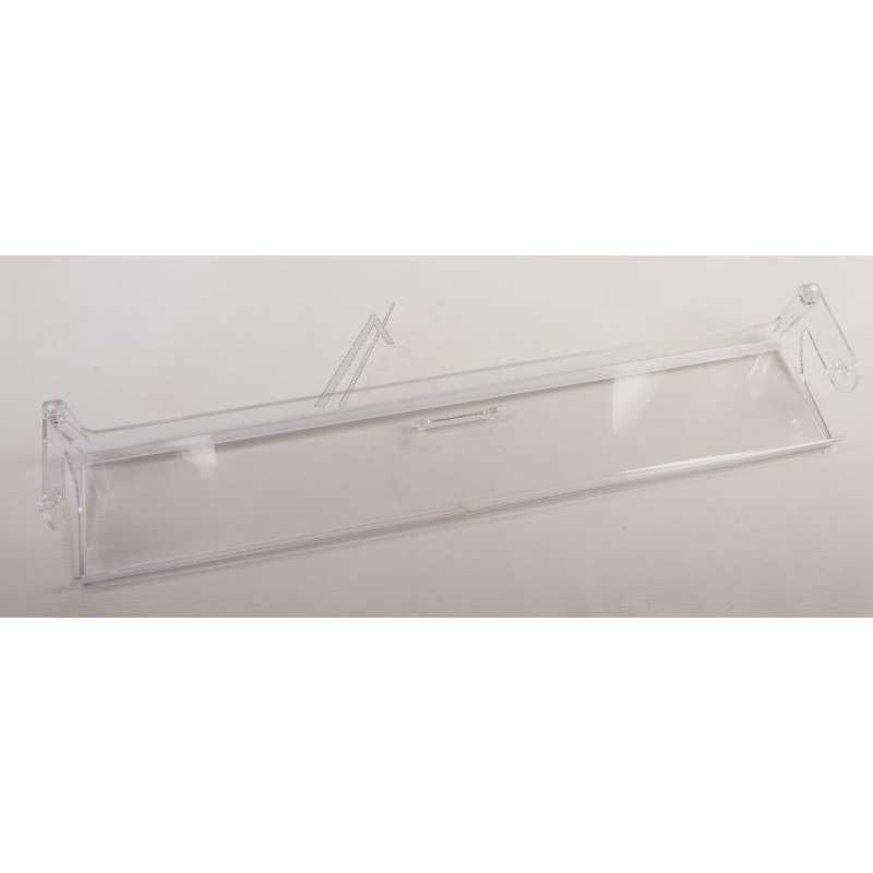 Šaldytuvo WHIRLPOOL/INDESIT apatinės durų lentynos dangtelis,orig.Subassy flap-dairy bin,trans wh Buitinių šaldytuvų laikikliai, stalčiai, lentynos ir kitos plastmasinės detalės