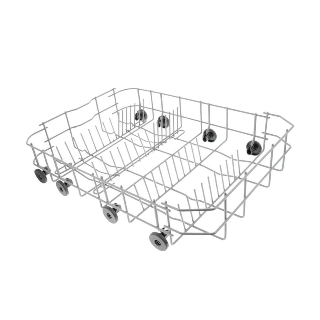 Indaplovės AEG, ELECTROLUX, ZANUSSI, ROSENLEW, ARTHUR MARTIN, apatinis indų krepšelis (pilnas komplektas), orig. Indaplovės ratukai, grotelės ir laikikliai indų krepšiai