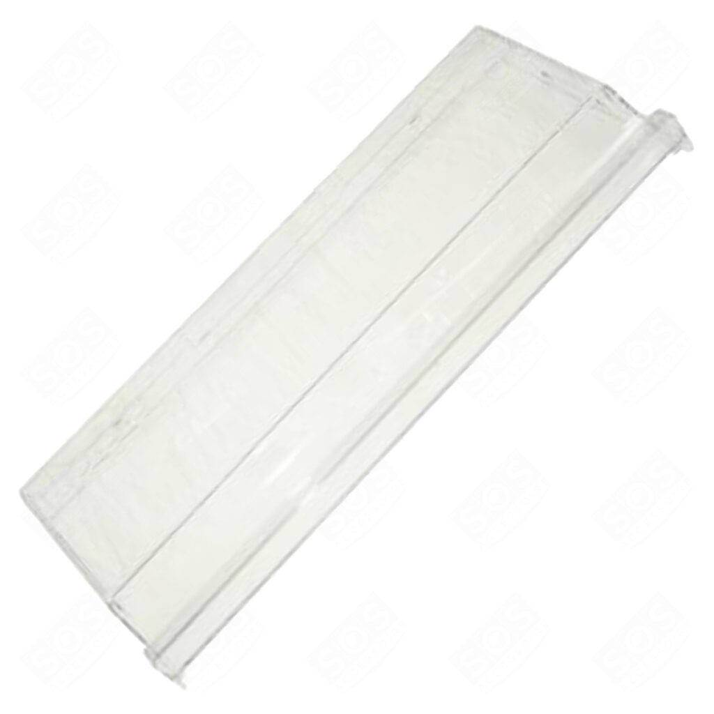 Šaldytuvo SAMSUNG viršutinio ,vidurinio šaldiklio stalčiaus priekinė panelė,47.3cm x 22cm,orig. Buitinių šaldytuvų laikikliai, stalčiai, lentynos ir kitos plastmasinės detalės