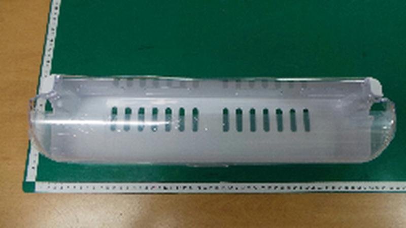 Šaldytuvo SAMSUNG viršutinė durų lentyna,orig. Buitinių šaldytuvų laikikliai, stalčiai, lentynos ir kitos plastmasinės detalės