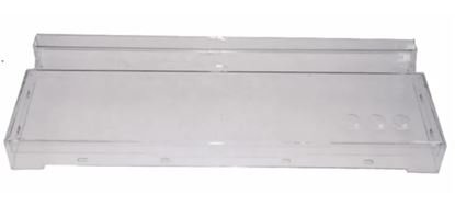 Šaldytuvo SAMSUNG apatinio šaldiklio stalčiaus priekinė panelė, 47.5cm x 18.5cm,orig. Buitinių šaldytuvų laikikliai, stalčiai, lentynos ir kitos plastmasinės detalės
