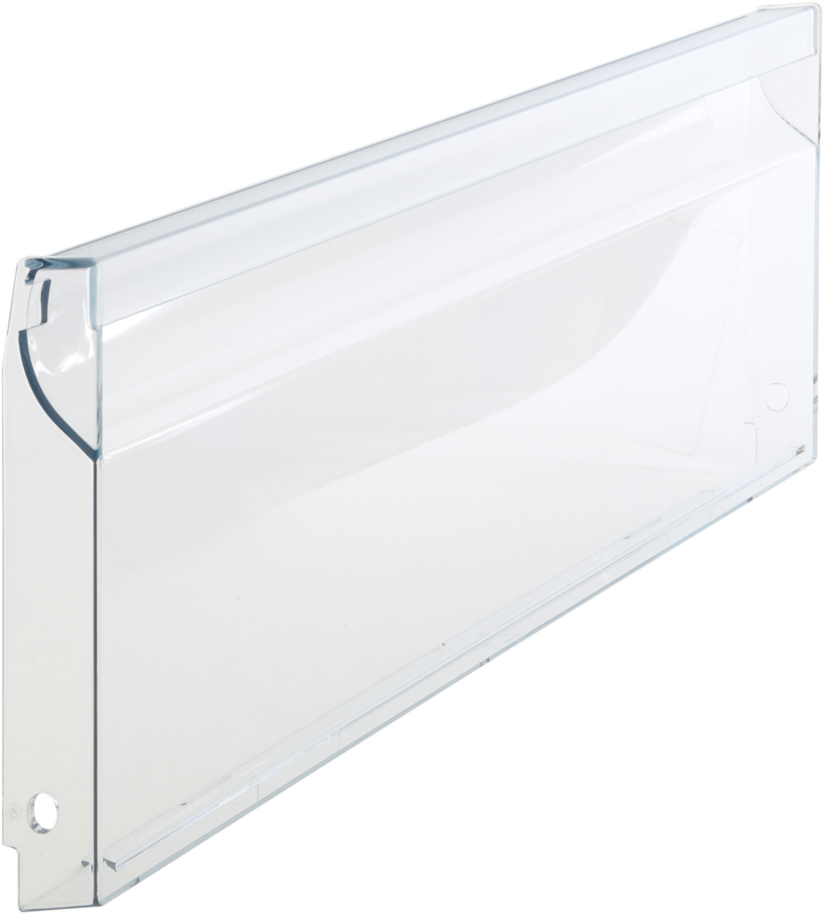 Šaldiklio BOSCH/SIEMENS vidurinio,apatinio stalčiaus priekinė panelė,35x203x385 mm,orig. Buitinių šaldytuvų laikikliai, stalčiai, lentynos ir kitos plastmasinės detalės