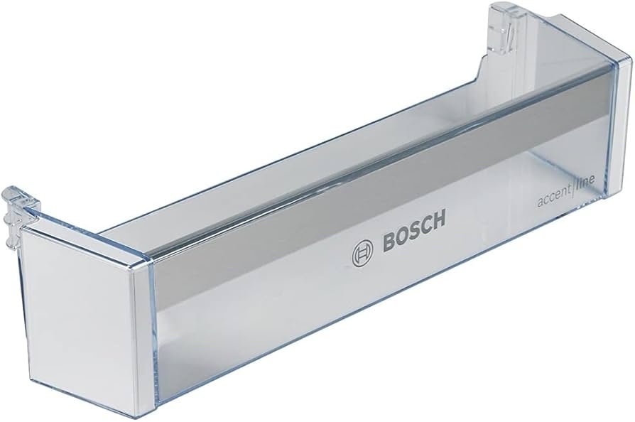 Šaldytuvo BOSCH/SIEMENS apatinė durų lentyna,orig. Buitinių šaldytuvų laikikliai, stalčiai, lentynos ir kitos plastmasinės detalės