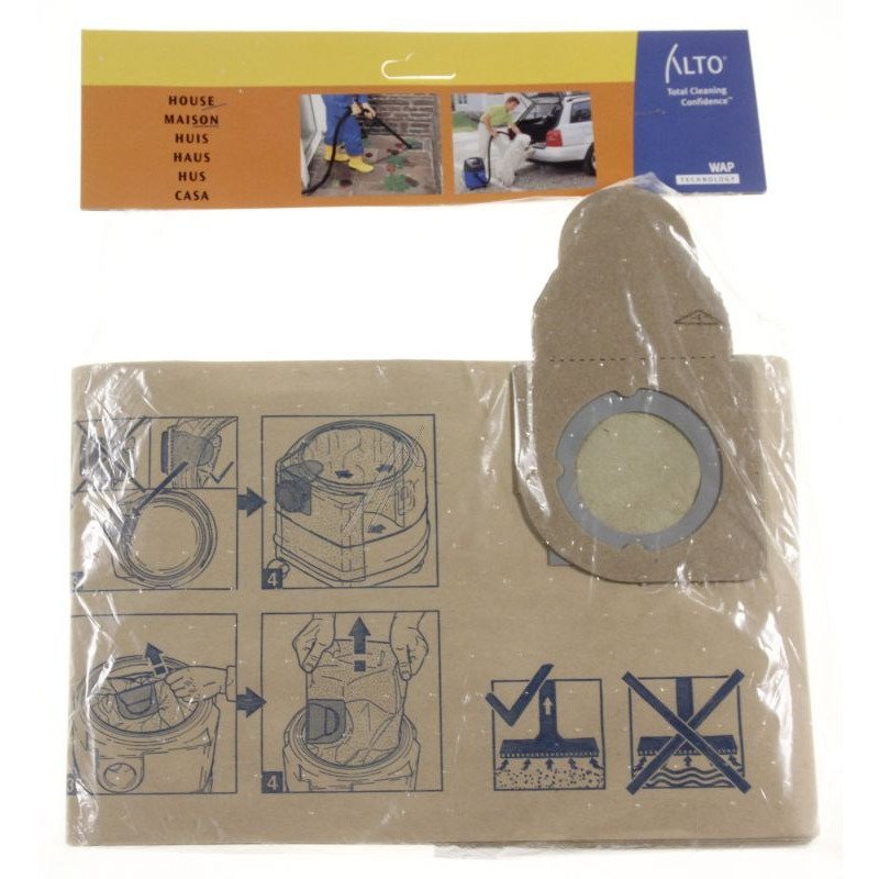 Dulkių siurblio NILFISK maišeliai. Paper Dust Bags x 5 AERO 400-440 Dulkių siurblių šepečiai, žarnos filtrai,maišeliai,laikikliai antgaliai ratukai,teleskopiniai vamzdžiai ir kt