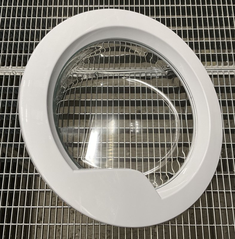 Skalbimo mašinos WHIRLPOOL/INDESIT durelės komplekte Skalbimo mašinų įkrovos durelės rėmeliai ir stiklai